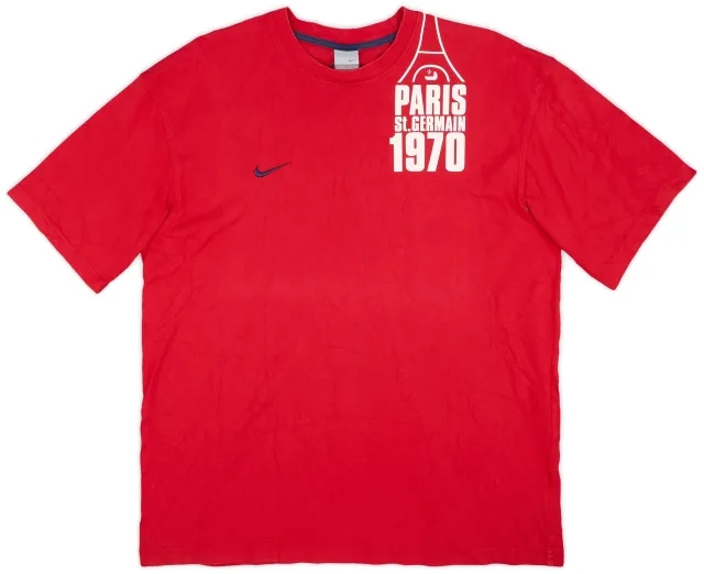 2000s Paris Saint-Germain Nike Cotton Tee - 9/10 - (XXL)