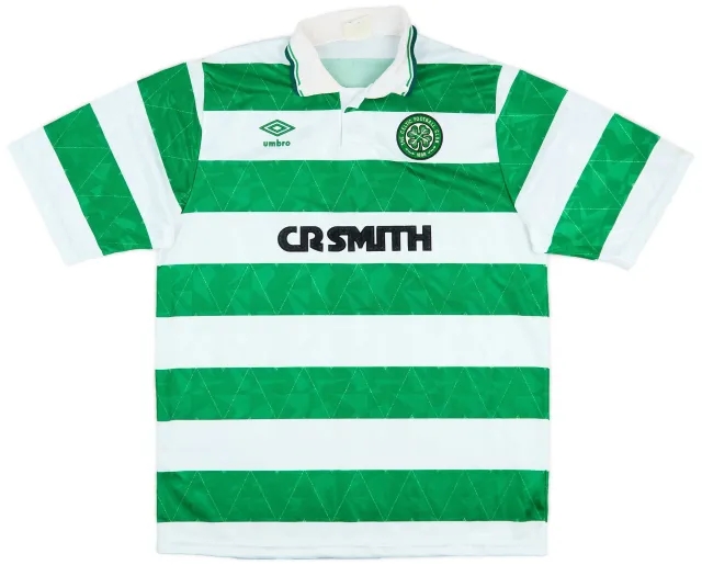 Umbro 1989-91 Celtic Home Shirt - 6/10 - (L)