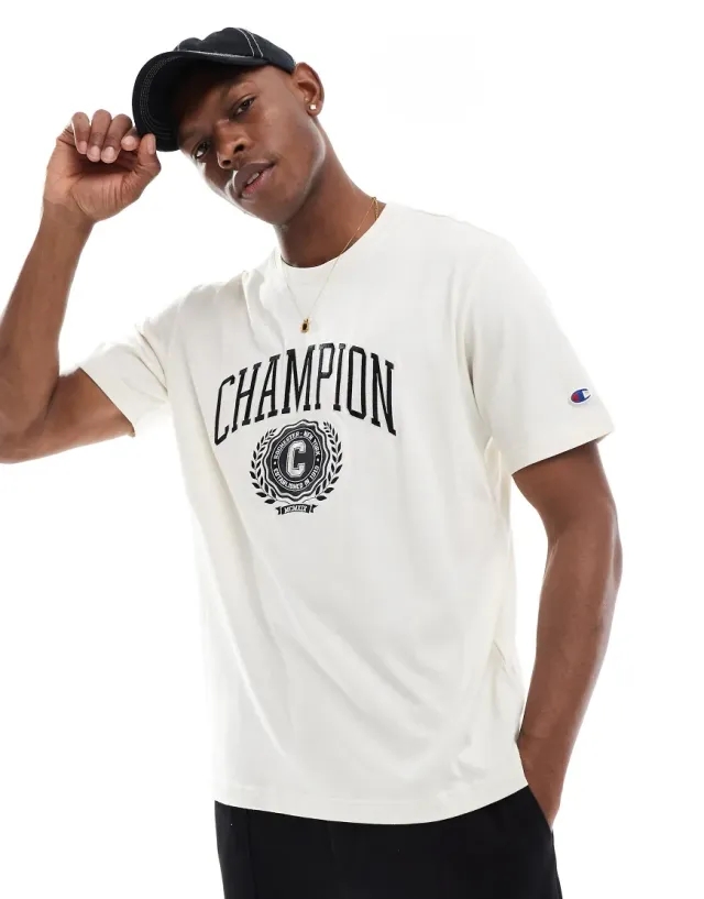 Champion Short Sleeve Tee In White