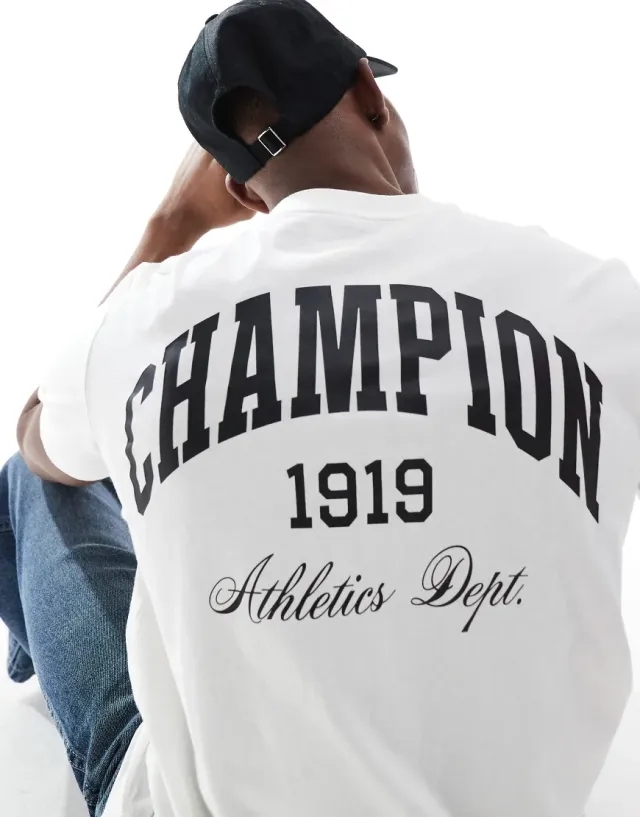 Champion Short Sleeve Tee In White
