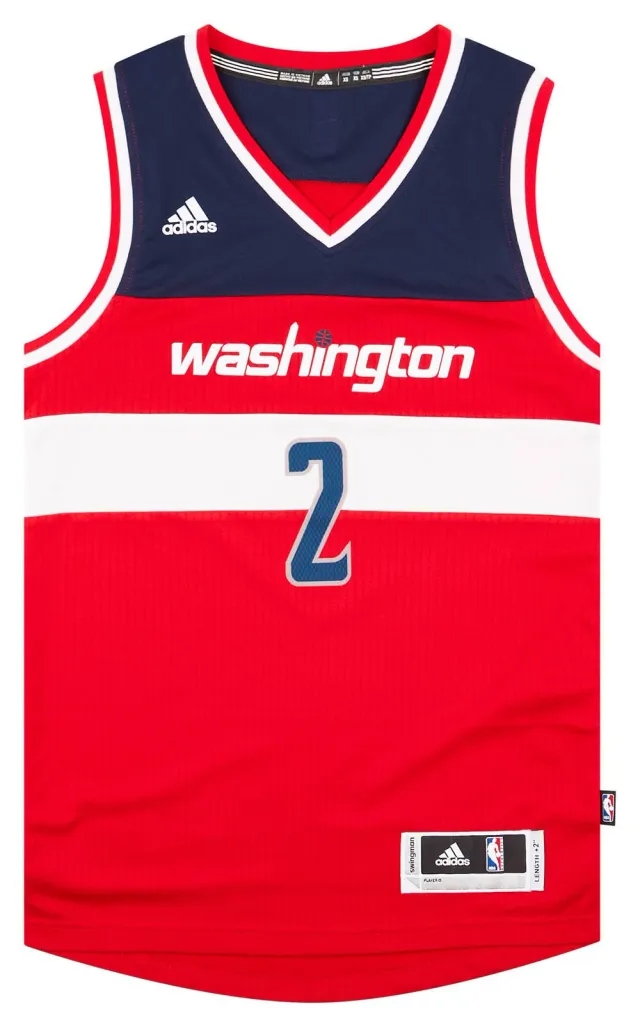 2014-17 Washington Wizards Wall #2 adidas Swingman Away Jersey (Excellent) XS
