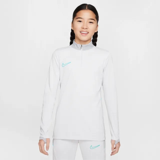 Nike Older Kids Academy Half Zip Top in Grey