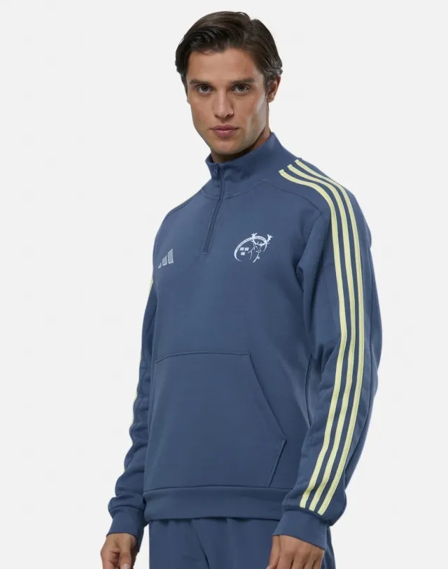 adidas Munster Fleece Top in Navy Blue
