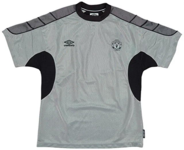 1999-00 Manchester United Umbro Training Shirt - 9/10 - (M)