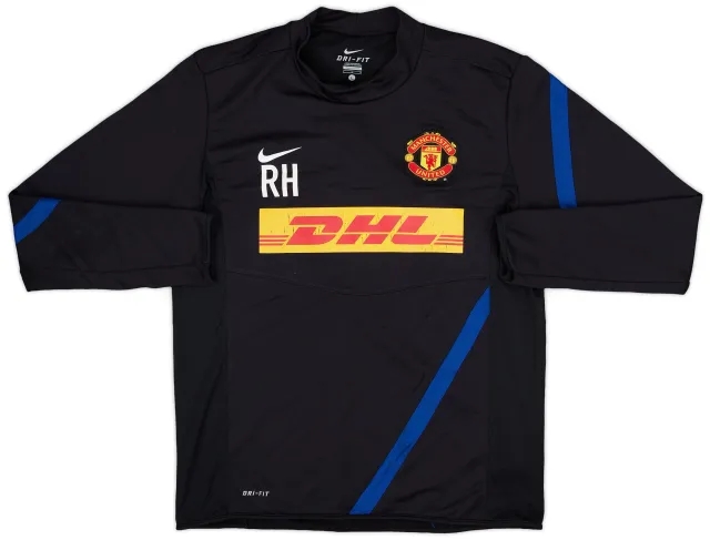 2011-12 Manchester United Staff Issue Nike Training Top RH - 6/10 - (L)