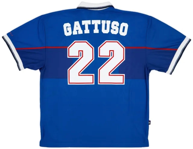 Nike 1997-99 Rangers Home Shirt Gattuso #22 - 8/10 - (XXL)