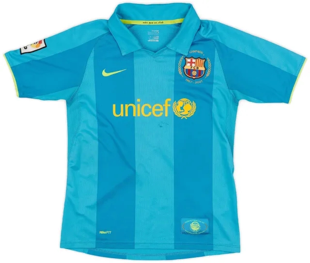 Nike 2007-09 Barcelona Away Shirt - 5/10 - (L.Boys)