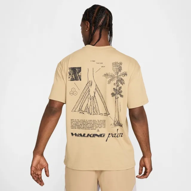 T-Shirt Nike Acg Walking Tree Men's Dri-Fit T-Shirt Parachute Beige L