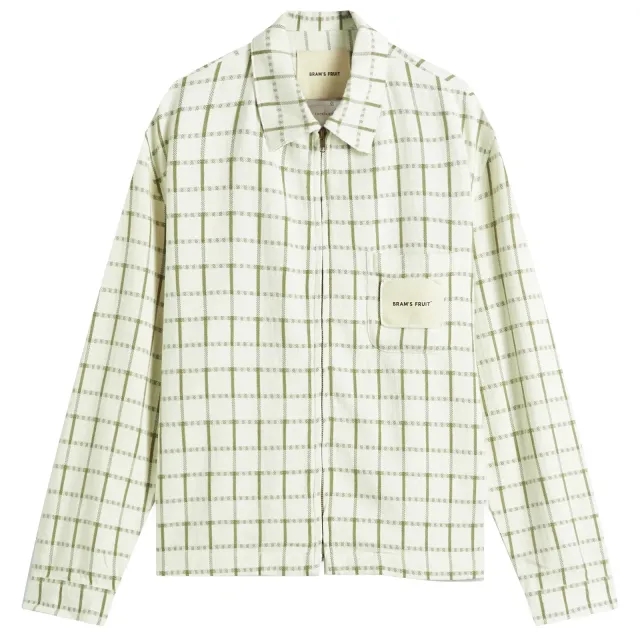 Bram's Fruit Men's Tea Cloth Shirt Jacket Green