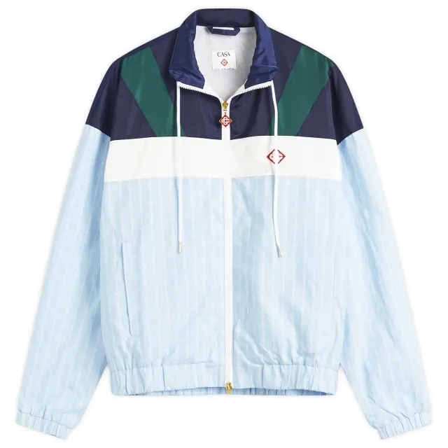 Casablanca Men's Nylon Track Jacket Pin Stripe