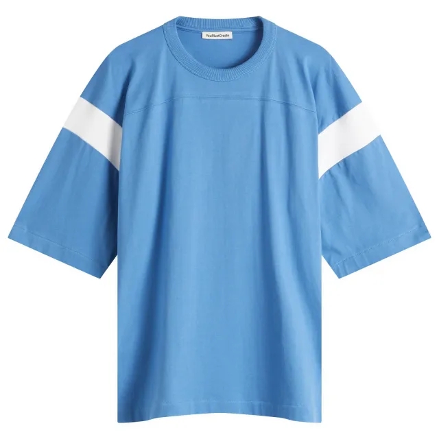 YMC Men's Skate Tee Blue/White