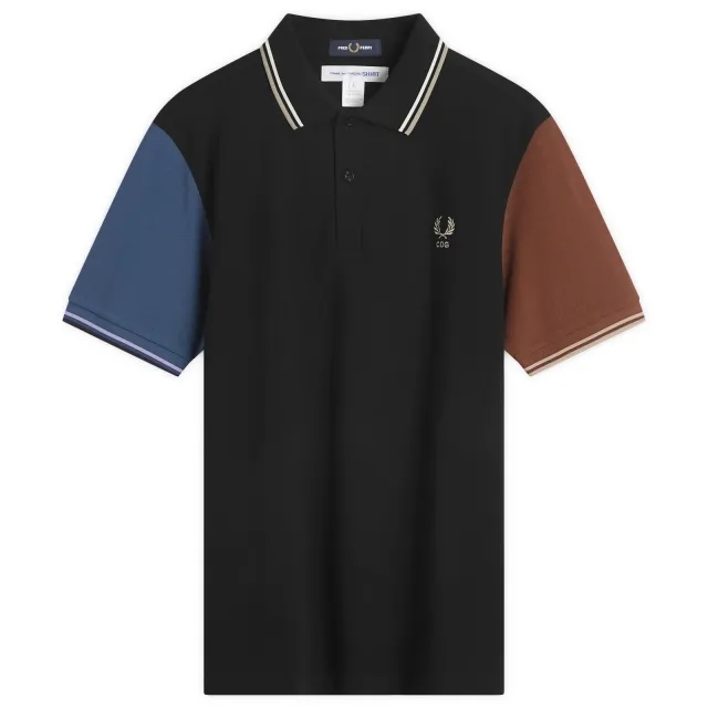 Comme des Garçons SHIRT Men's x Fred Perry Polo Shirt Sky Blue