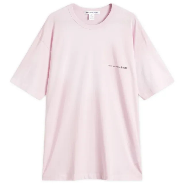 T-Shirt Comme Des Garçons Shirt Knit T-Shirt Pink Xl