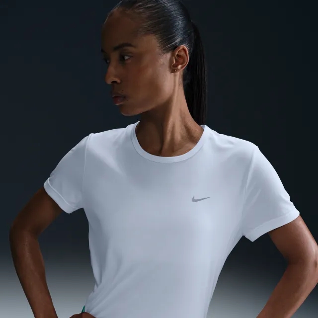 Nike Tempo Women's Dri-FIT Short-Sleeve Running Top - White - Polyester