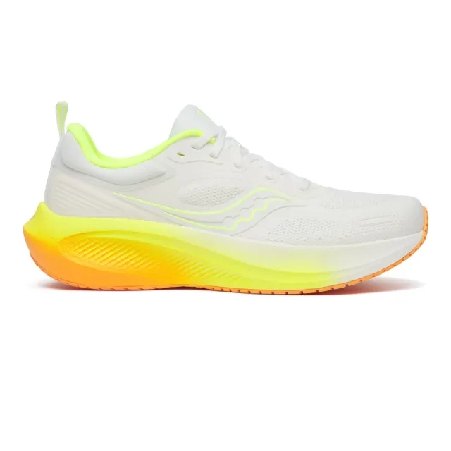 Saucony Surge 3 Neutral Running Shoe Men - White, Lemon
