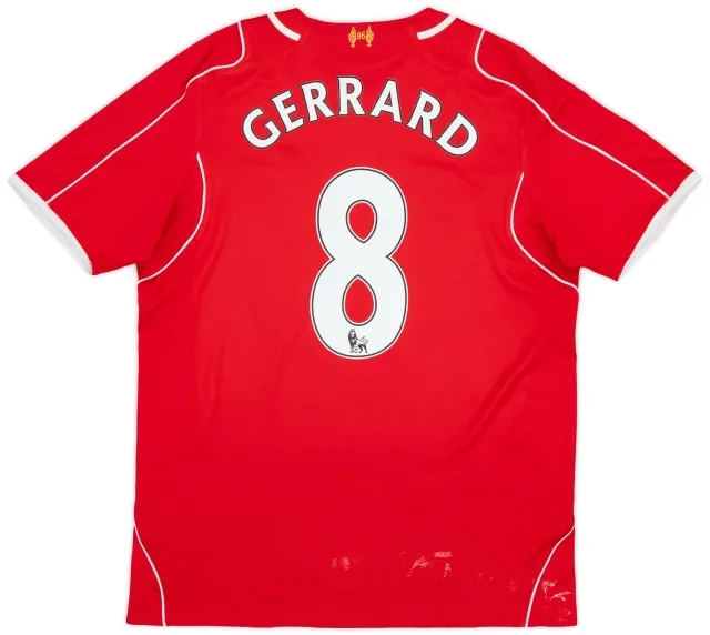 2014-15 Liverpool Home Shirt Gerrard #8 - 4/10 - (M)