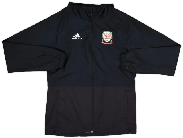 2018-19 Wales adidas Hooded Rain Jacket - 8/10 - (S)