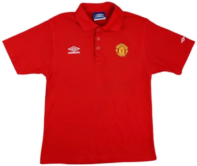 1999-00 Manchester United Umbro Polo Shirt - 9/10 - (S)