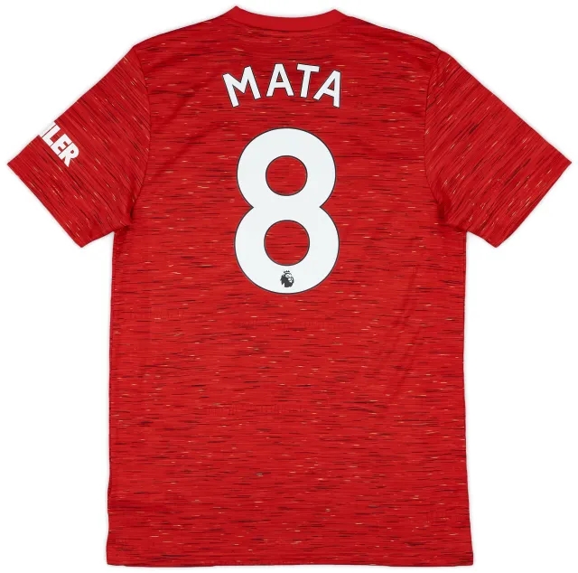 adidas 2020-21 Manchester United Home Shirt Mata #8 - 10/10 - (M)