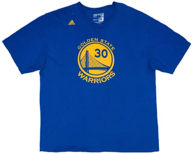 2014-17 Golden State Warriors Curry #30 adidas Tee - 7/10 - (XXL)