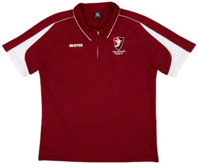 2017-18 Cheltenham Errea 1/4 Zip Polo Shirt - 8/10 - (L)
