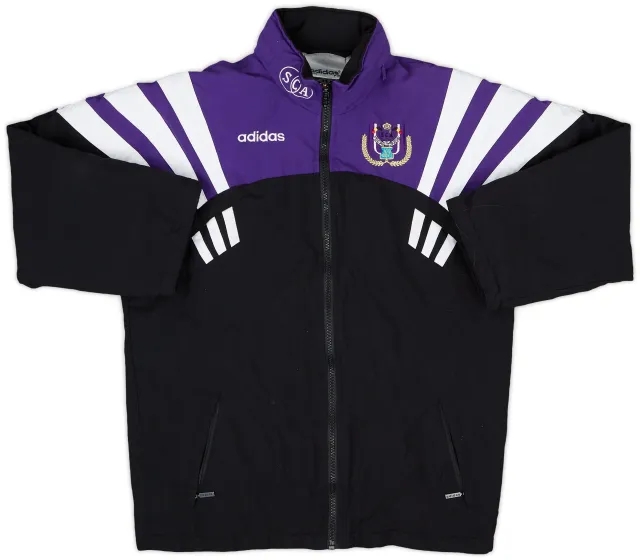 1996-97 Anderlecht adidas Hooded Rain Jacket - 8/10 - (M.Boys)