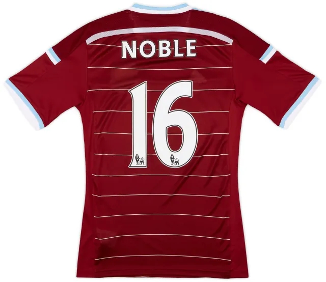 adidas 2014-15 West Ham Home Shirt Noble #16 - 9/10 - (S)
