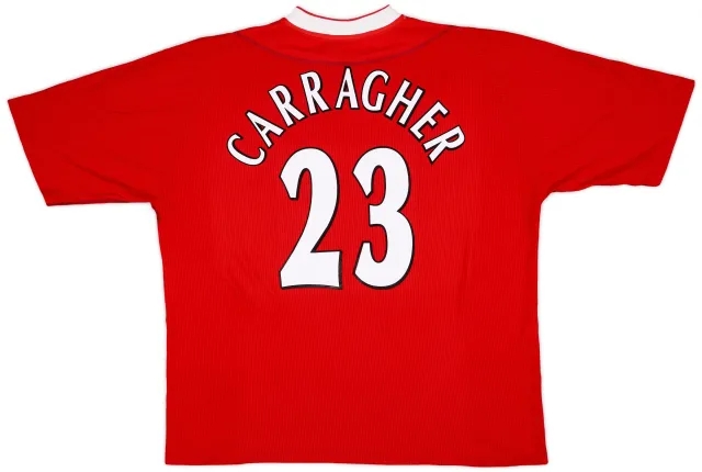 Reebok 2002-04 Liverpool Home Shirt Carragher #23 - 9/10 - (XXL)