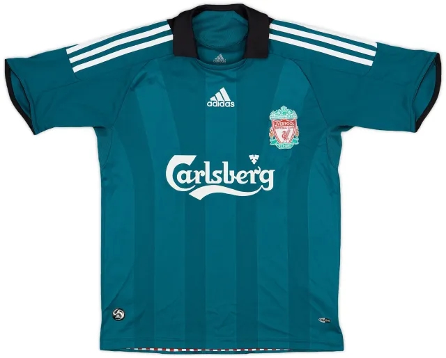 adidas 2008-09 Liverpool Third Shirt - 9/10 - (L.Boys)