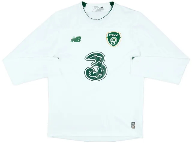 NewBalance 2019-20 Ireland Away L/S Shirt - 9/10 - (S)