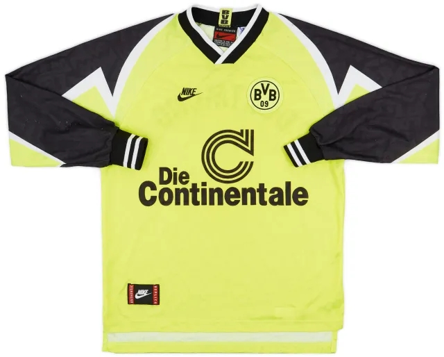 Nike 1995-96 Borussia Dortmund Home L/S Shirt - 7/10 - (M)