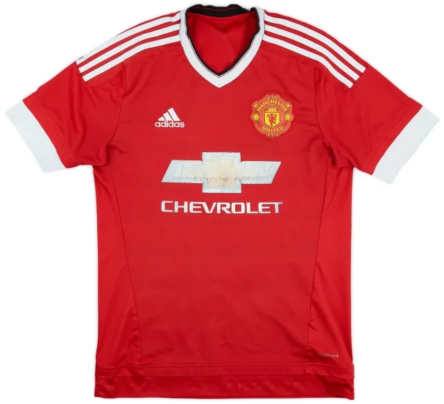 adidas 2015-16 Manchester United Home Shirt - 4/10 - (S)