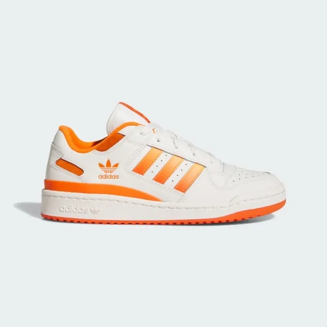 Adidas Originals Forum Low Cl Shoes In Cloud White / Real Gold / Oran