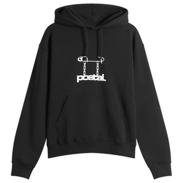 POSTAL Men's Safety Pin Hoodie Black