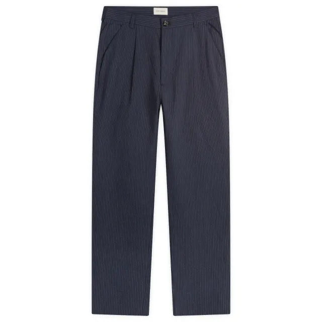 Oliver Spencer Men's Orton Pleated Trousers Navy