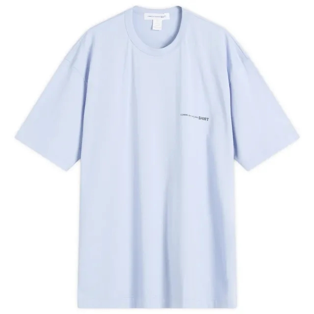 T-Shirt Comme Des Garçons Shirt Knit T-Shirt Blue Xl