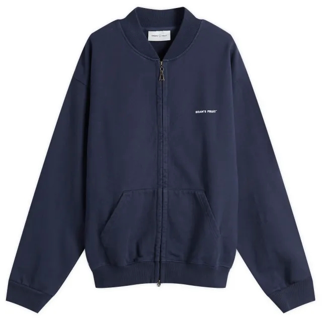 Bram's Fruit Men's Eyelett Zip Up Navy