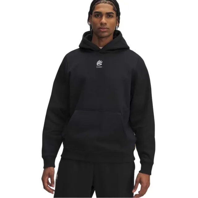 Under Armour Men's Curry Splash Hoodie Black / White Clay M
