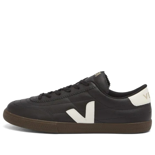 Veja Women's Panenka Sneaker in O.T Leather Black/White