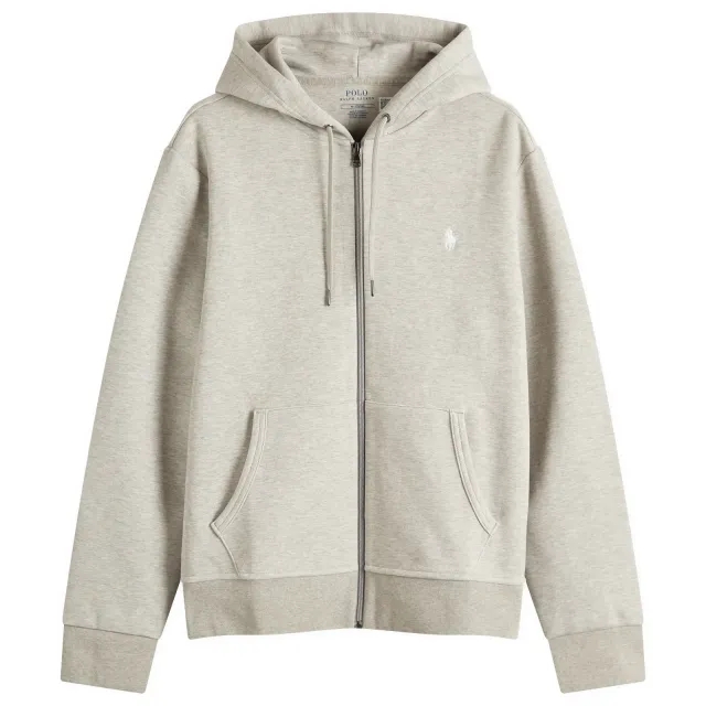 Polo Ralph Lauren Men's Double Knit Zip Hoodie Dark Sport Heather