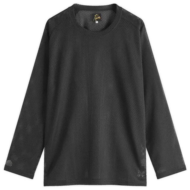 Needles Men's Mesh Long Sleeve T-Shirt Black