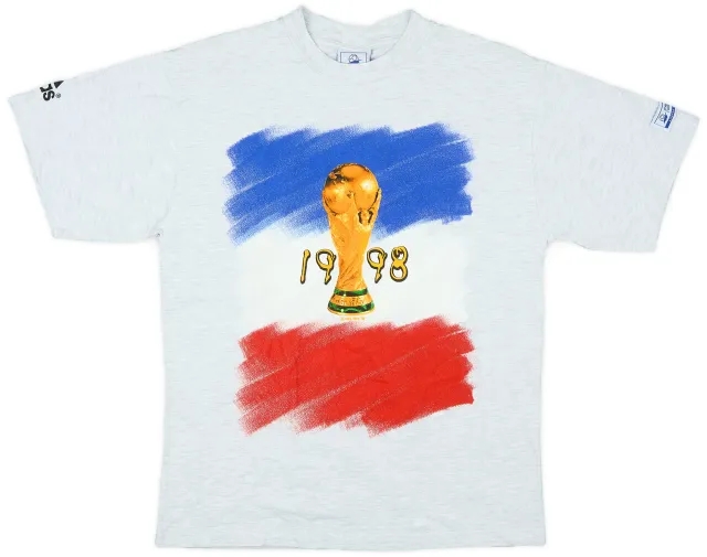 T-Shirts 1998 France World Cup Cotton Tee - 9/10 - (M)