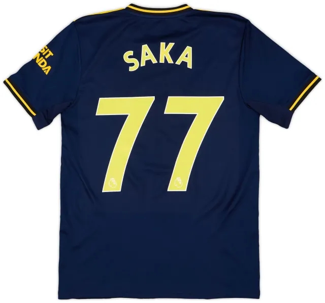 adidas 2019-20 Arsenal Third Shirt Saka #77 - 9/10 - (S)