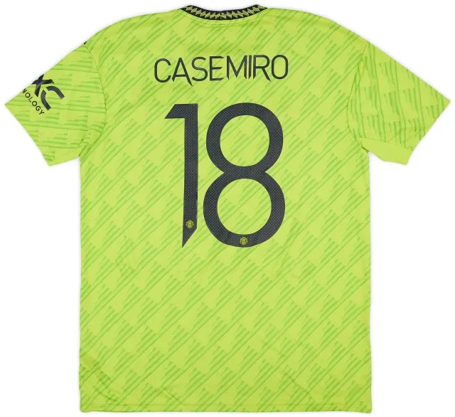 adidas 2022-23 Manchester United Third Shirt Casemiro #18 - 9/10 - (L)