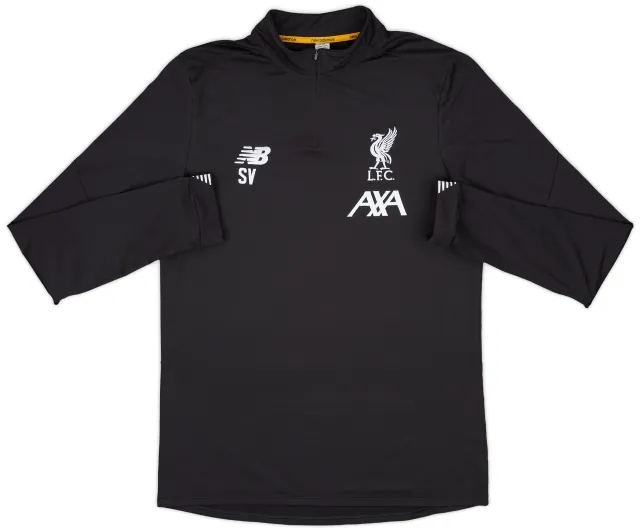 2019-20 Liverpool Staff Issue New Balance 1/4 Zip Training Top SV - 7/10 - (XL)