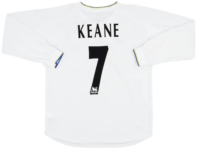 Nike 2000-02 Leeds United Home L/S Shirt Keane #7 - 7/10 - (M)