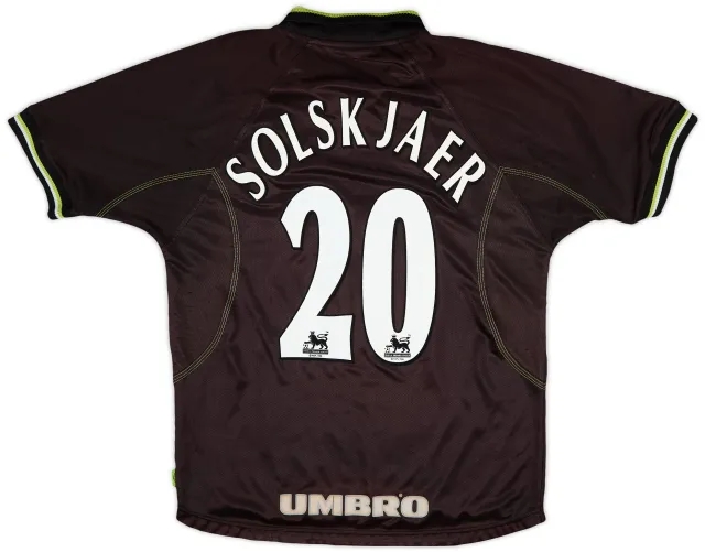 Umbro 1998-99 Manchester United Third Shirt Solskjaer #20 - 5/10 - (M)