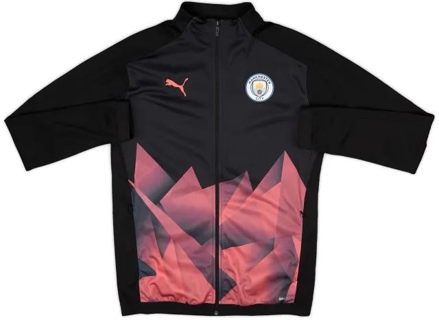 2018-19 Manchester City Puma 1/4 Zip Training Top - 8/10 - (M)
