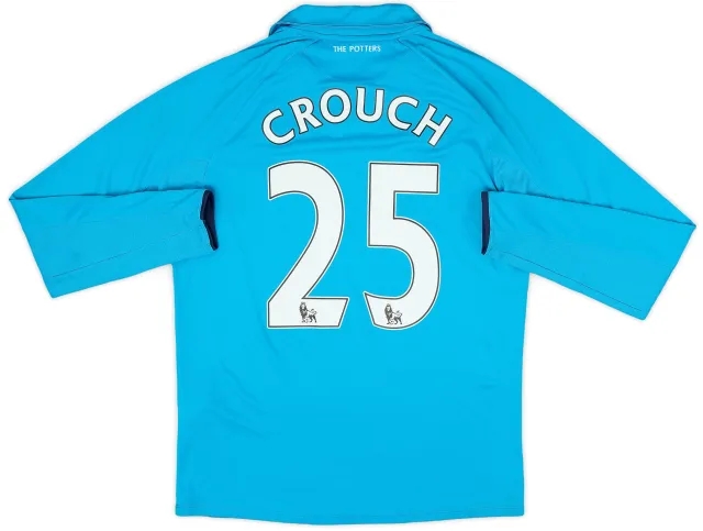 adidas 2014-15 Stoke City Away L/S Shirt Crouch #25 - 9/10 - (S)
