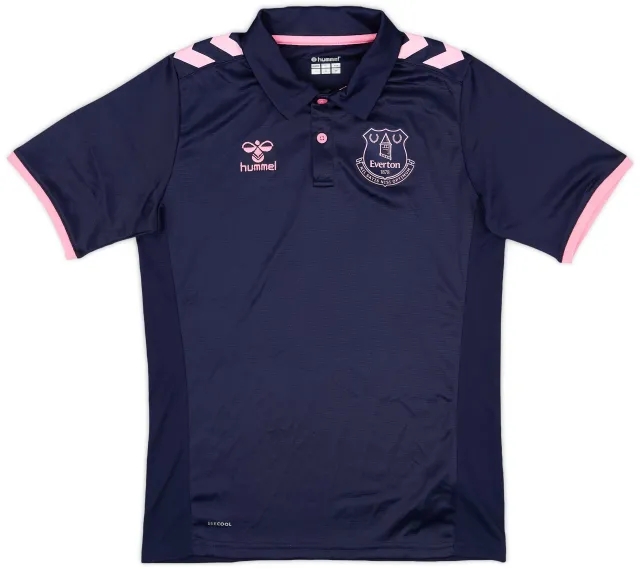 2021-22 Everton Hummel Polo Shirt - 9/10 - (S)